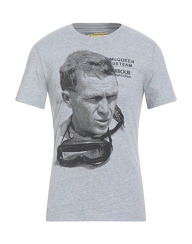 BARBOUR T-Shirt THE STEVE MCQUEEN COLLECTION Grau 100% Baumwolle
