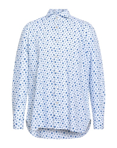 LUIGI BORRELLI NAPOLI Patterned shirt White 100% Cotton