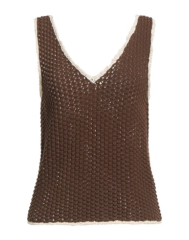 WEEKEND MAX MARA Top Marrone 60% Cotone, 40% Acrilico