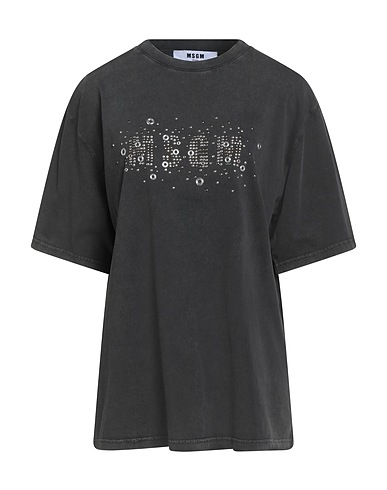 MSGM T-shirt Charcoal 100% Cotton