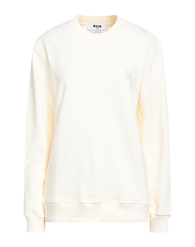 MSGM Sweatshirt Cream 100% Cotton