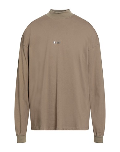 MSGM T-shirt Khaki 100% Cotton