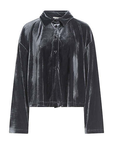 HAVEONE Chemises et chemisiers de couleur unie ANTRACITE 95% Polyester, 5% Élasthanne