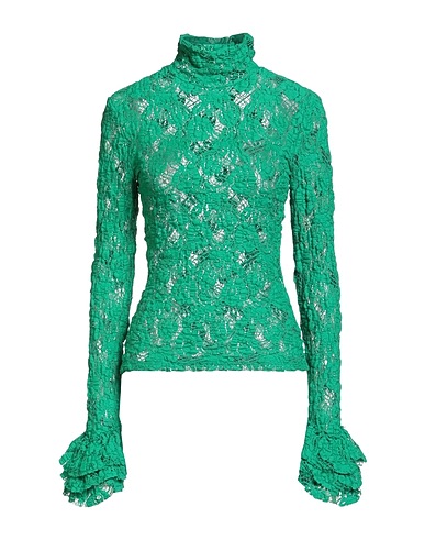 MSGM Top Green 74% Cotton, 22% Polyamide, 4% Elastane