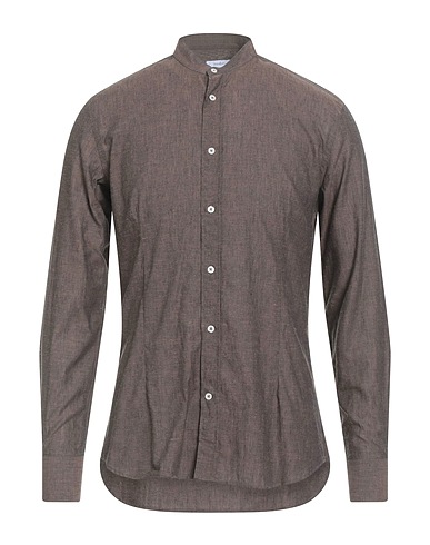 DAMASCATO Linen shirt Brown 100% Linen