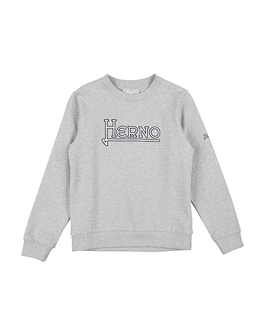 HERNO Sweatshirt Light grey 95% Cotton, 5% Elastane