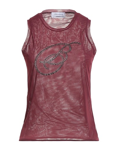 BLUMARINE Top Burgundy 82% Polyamide, 18% Elastane