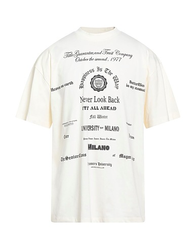 MSGM T-shirt Ivory 100% Cotton
