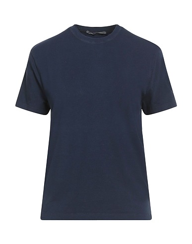ERMANNO SCERVINO Basic T-Shirt Marineblau 95% Baumwolle, 5% Elastan