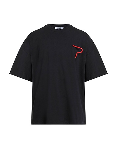 MSGM T-shirt Black 100% Cotton