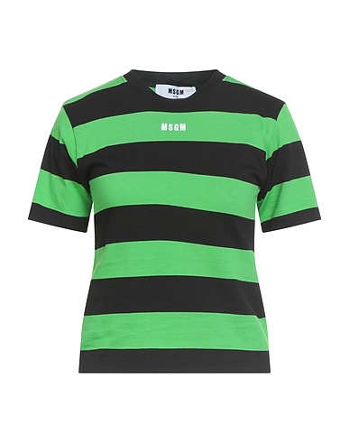 MSGM T-shirt Green 100% Cotton