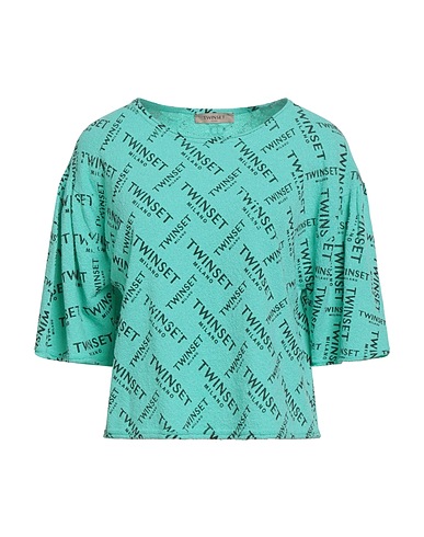 TWINSET Top Turchese 65% Cotone, 35% Poliammide