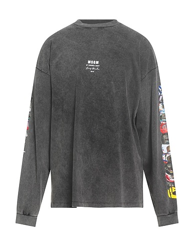 MSGM Oversize-T-Shirt TIAGO ALEXANDRE X MSGM Charcoal 100% Cotton