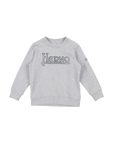 HERNO Sweatshirt Light grey 95% Cotton, 5% Elastane