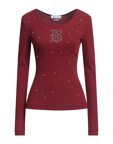 BLUMARINE T-shirt Burgundy 95% Cotton, 5% Elastane
