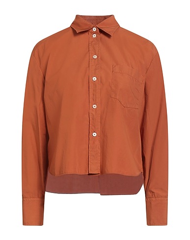 ACADEMIA Solid color shirts & blouses Rust 100% Cotton