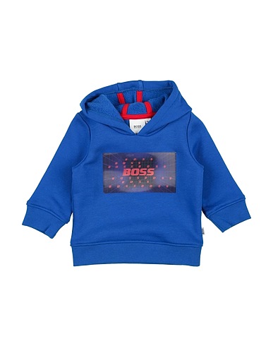 BOSS Hooded track jacket  Blue 67% Cotton, 33% Polyester, Elastane