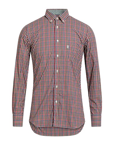BARBOUR Checked shirt Brick 100% Cotton