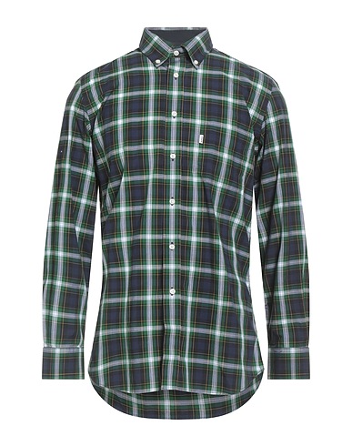 BARBOUR Checked shirt Dark green 100% Cotton