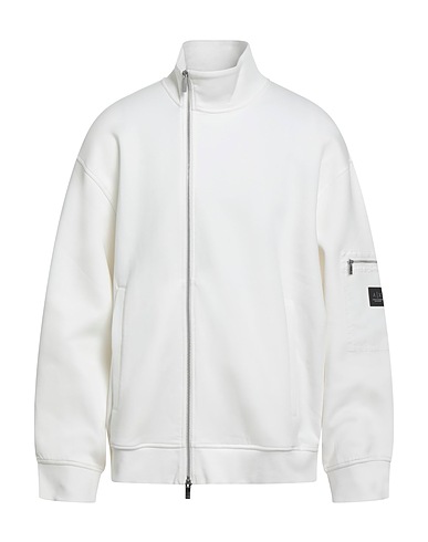 ARMANI EXCHANGE Sweatshirt BLACK EDITION White 79% Cotton, 17% Polyester, 4% Elastane