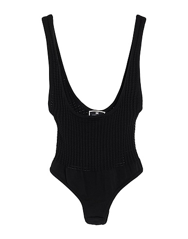 ELISABETTA FRANCHI TOPS & TEES Black 70% Viscose, 30% Polyester