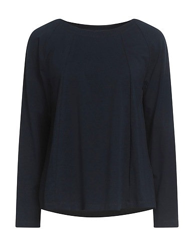 DIANA GALLESI Basic T-Shirt Midnight blue 95% Cotton, 5% Elastane