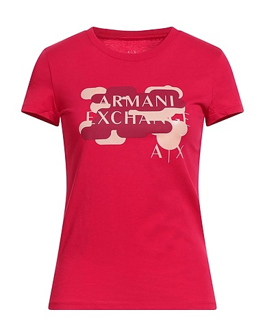 ARMANI EXCHANGE T-shirt Fuchsia 100% Cotton
