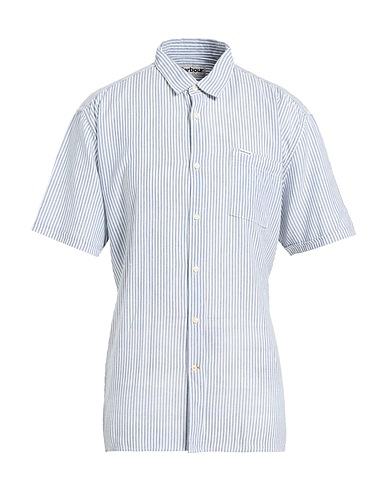 BARBOUR Striped shirt Navy blue 70% Lyocell, 30% Linen