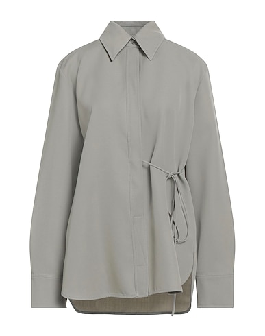 JIL SANDER Camicie e bluse tinta unita Grigio chiaro 100% Lana