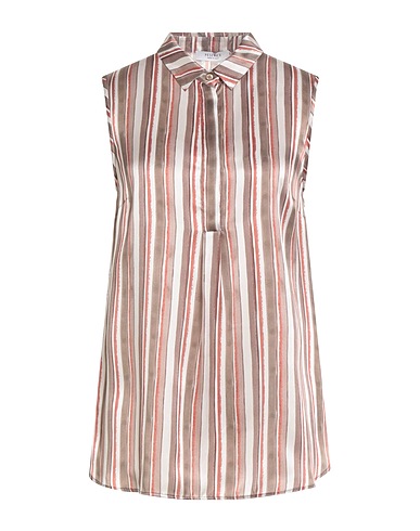 PESERICO Silk top Taupe 100% Silk