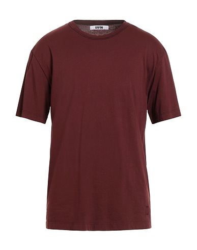 GRIFONI Basic T-Shirt Chocolate brown 100% Cotton
