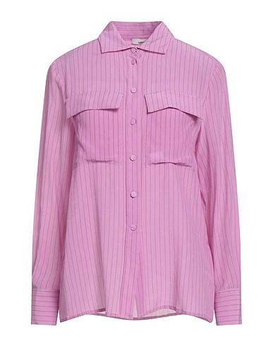 LARDINI Camicia a righe Rosa 100% Seta