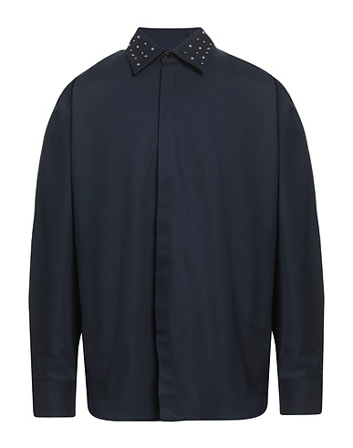 MSGM Shirts Midnight blue 100% Cotton