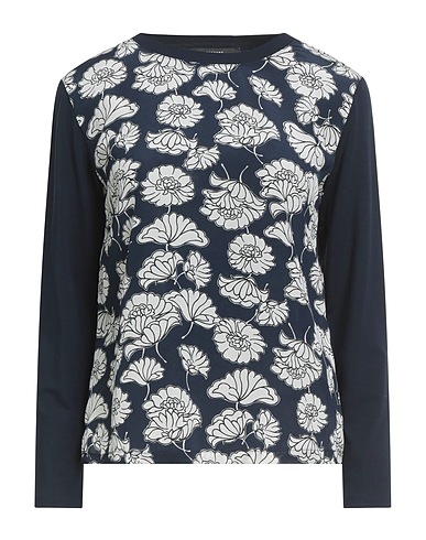 WEEKEND MAX MARA Top Midnight blue 96% Lyocell, 4% Elastane, Silk