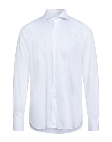 CORNELIANI Solid color shirt White 100% Cotton