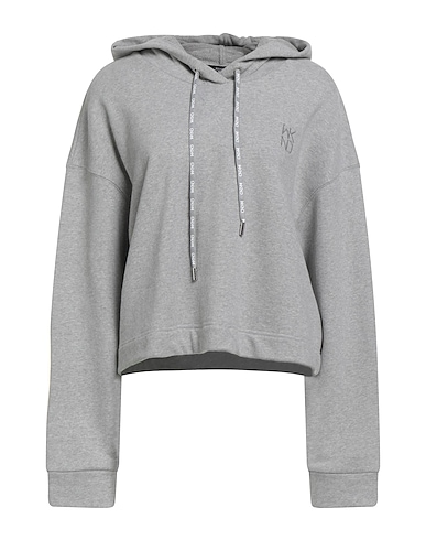 WEEKEND MAX MARA Hooded track jacket  Grey 100% Cotton