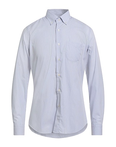 CARLO PIGNATELLI Striped shirt Sky blue 100% Cotton