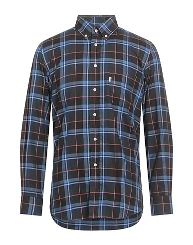 BARBOUR Camicia a quadri Blu navy 100% Cotone