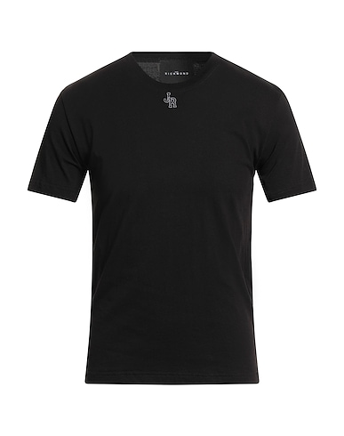 JOHN RICHMOND Basic T-Shirt Black 100% Cotton