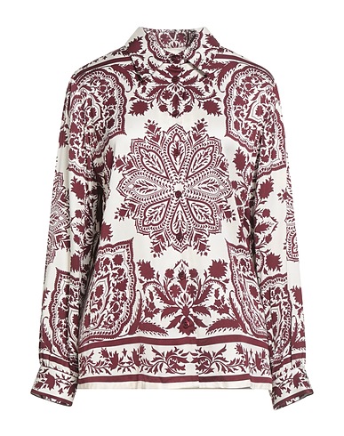 STELLA FOREST Floral shirts & blouses Burgundy 100% Viscose