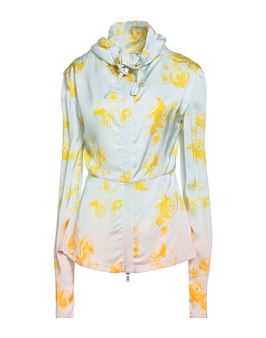 JIL SANDER Floral shirts & blouses Sky blue 100% Viscose