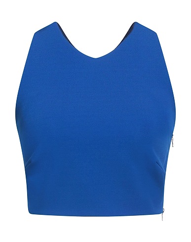 MUGLER Top BLU CHINA 86% Viscose, 10% Polyamide, 4% Elastane