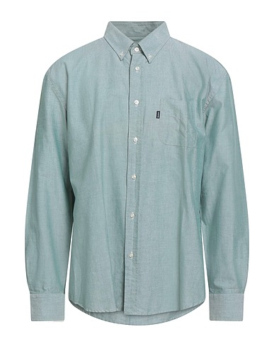 BARBOUR Solid color shirt Green 100% Cotton