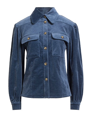 ANTIK BATIK Camicie e bluse tinta unita Avio 76% Cotone, 22% Cellulosa, 2% Elastan