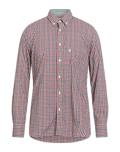 BARBOUR Checked shirt Plum 100% Cotton