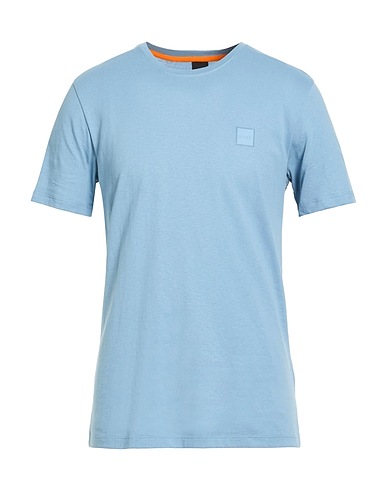 BOSS Basic T-shirt Sky blue 100% Cotton