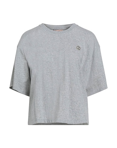 TWINSET T-shirt Grey 100% Cotton, Elastane