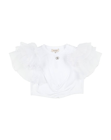 TWINSET T-shirt White 95% Cotton, 5% Elastane, Polyester