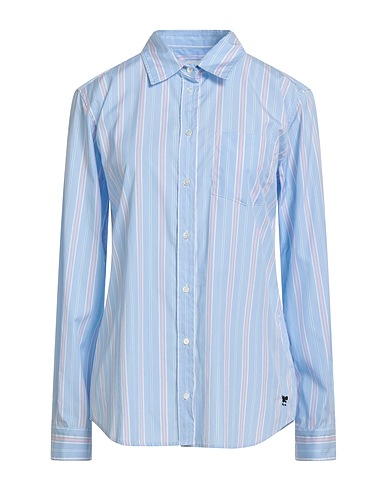WEEKEND MAX MARA Camicia a righe Celeste 100% Cotone