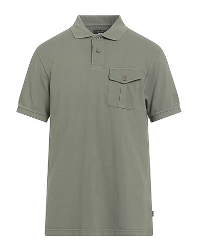BARBOUR Polo shirt FOR LAND ROVER Military green 100% Cotton